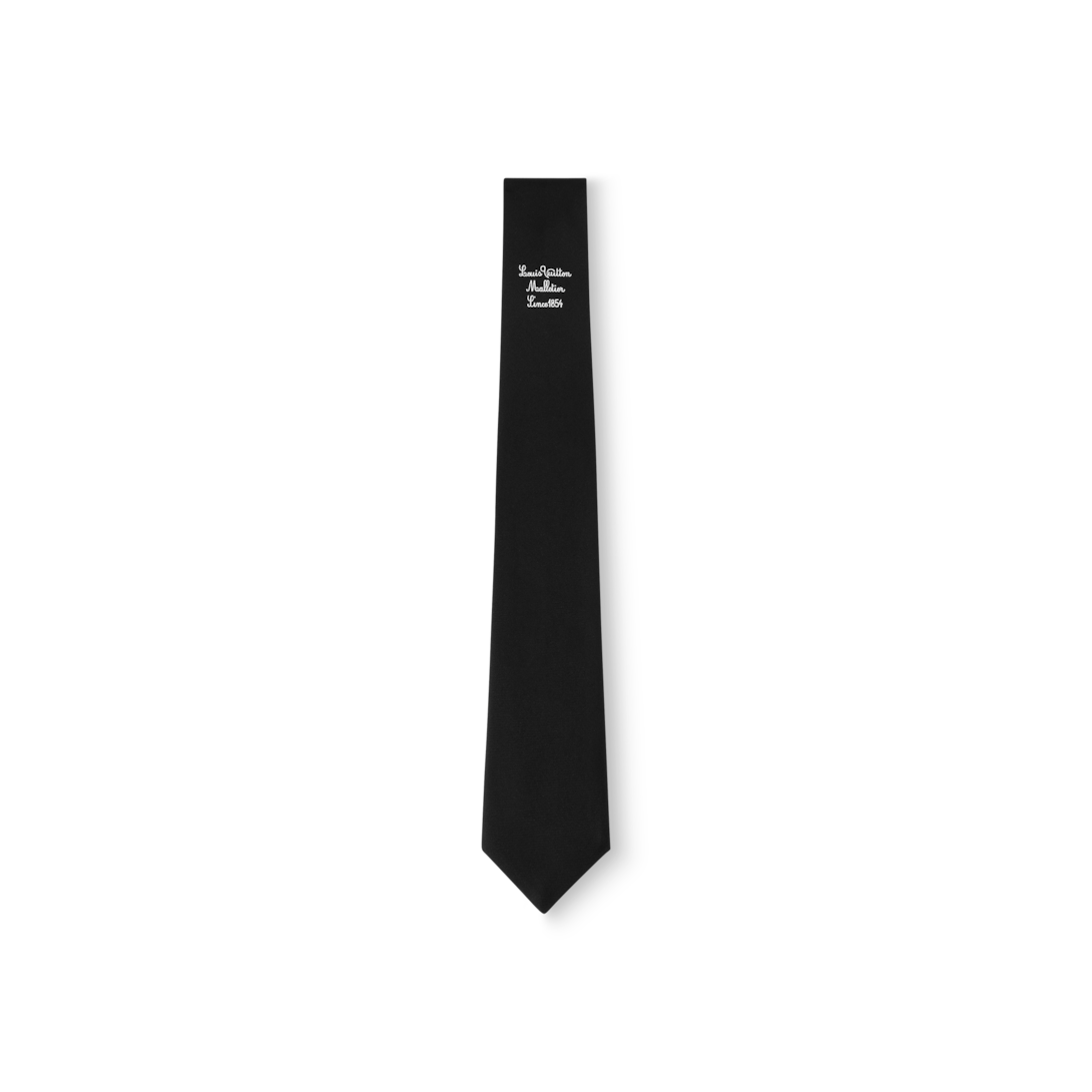 小物 Louis Vuitton tie black LV Malletier Tie . - Accessories | LOUIS VUITTON